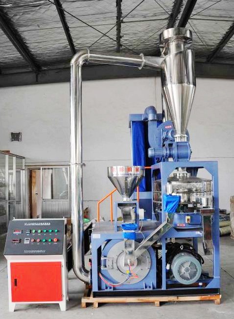 Recycled Material PE Pulverizer Automatic Double Shaft With Suction Device