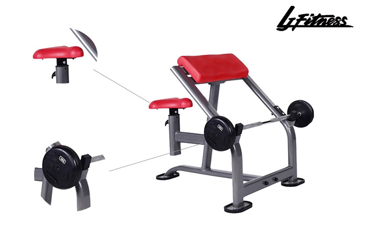 Commercial Gym Rack And Seated Sports Weight Scott Fitness Biceps Bench