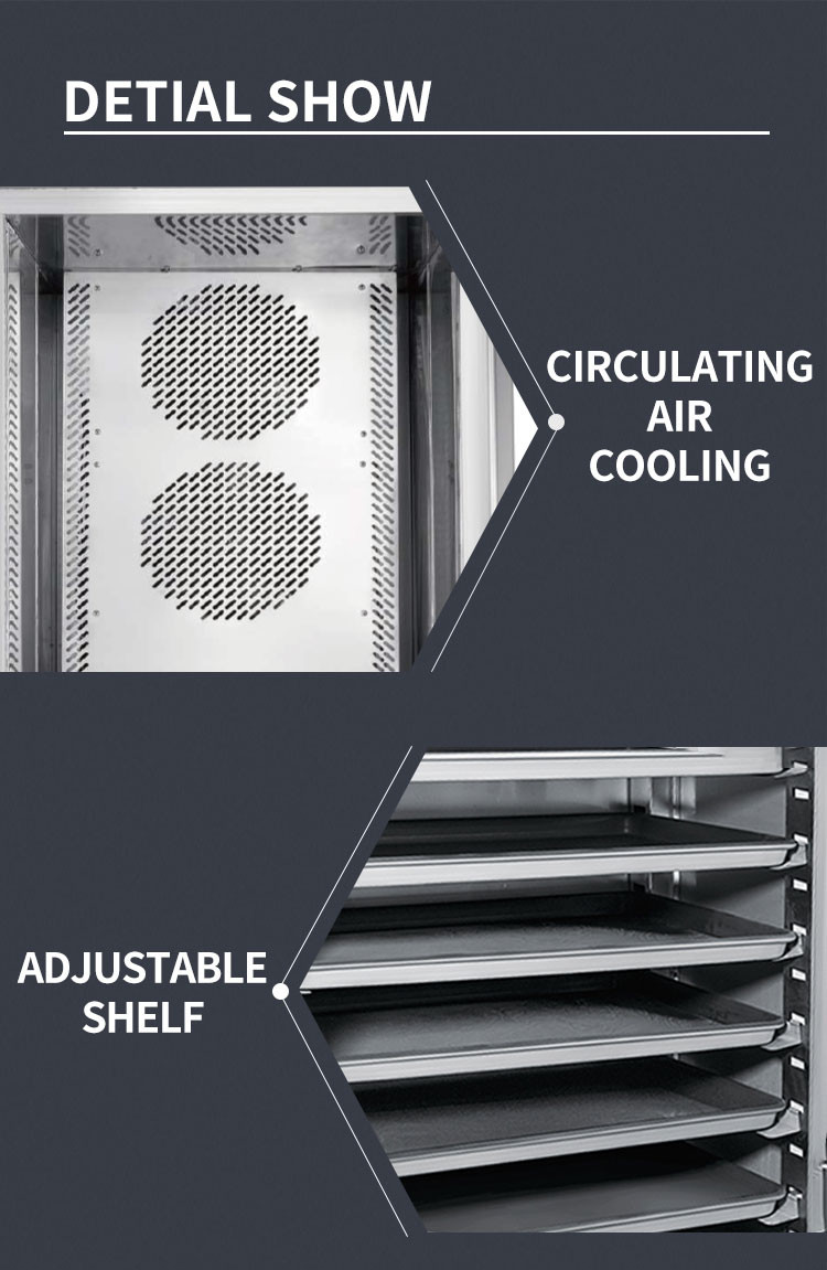 5 Trays Automatic Cold Storage Blast Freezer Chiller Countertop Defrost