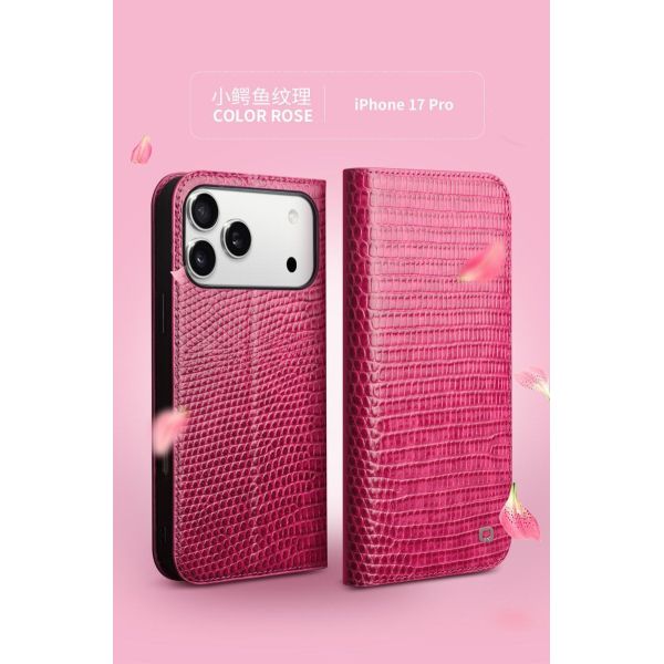 Suitable For Apple IPhone 17 Pro Max Mobile Phone Case Genuine Leather Air Flip Cover Anti-Fall Protective Cover Card