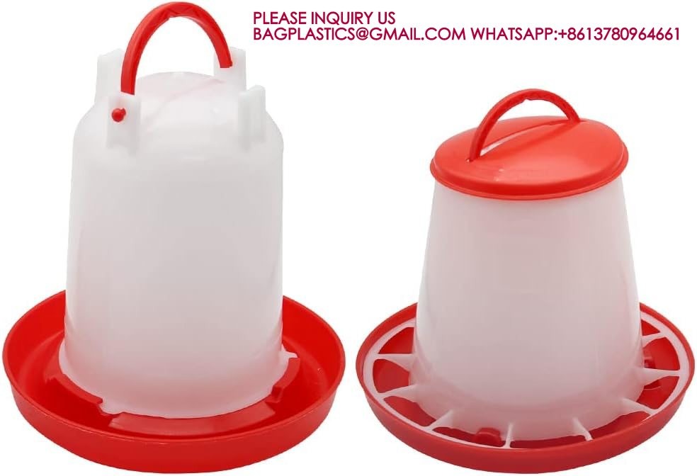 Chick Waterer For Poultry Duck Quail Hanging Poultry Plastic Containers For Outdoor Water