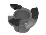 Close-up of Blade cutterhead.