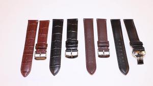 China Vintage Quick Release Alligator Pattern Grain Leather Watch Strap 16 - 24mm wholesale