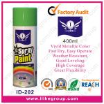 Professional Aerosol Metallic Green Spray Paint For Glass / Plastic