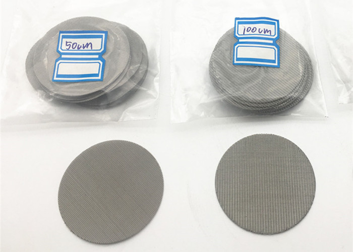 Round Stainless Steel Filter Screen Dutch Weave Wire Net Mesh 60 Micron