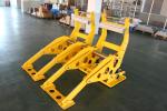Yellow LED Arrow Bottom Rubber Anti Ram Barrier Removable