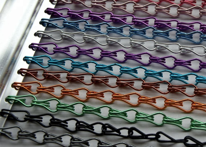 Hook Linked Decorative Aluminum Mesh Drapery Architecture Outside Designs