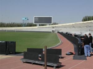 China 2R1G1B 20mm Football Pitch Advertising Boards , Ads Led Signs All Weather Designs wholesale