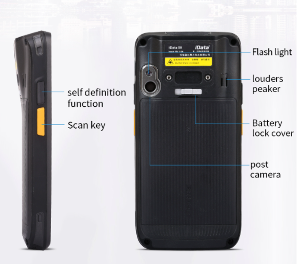 IDATA 50P Data Collector Handheld PDA Barcode Scanner Android for Dual Band Wi-Fi