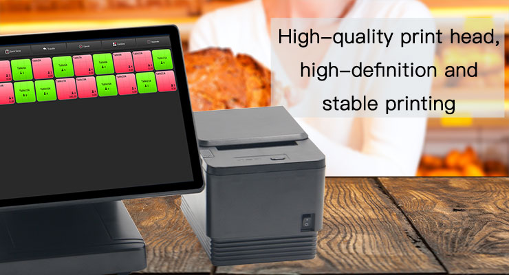 80mm Thermal Receipt Printer with Automatic Cutter and Multi-Language Support Stable