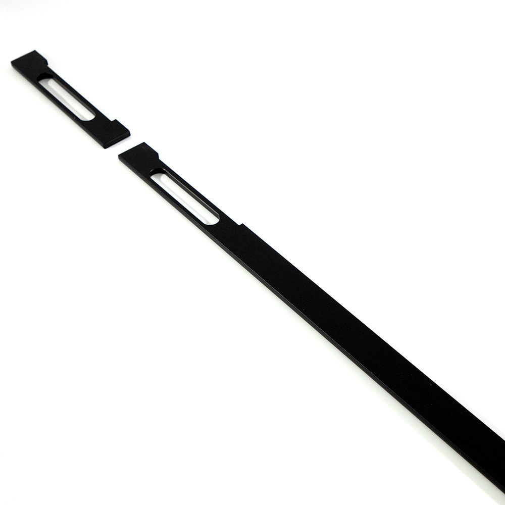 220mm Aluminium Furniture Handles Black Sliding Cupboard Door Handles