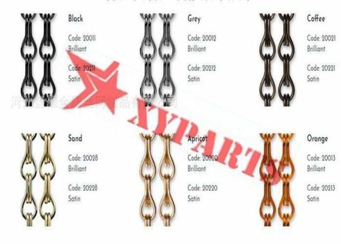 Various Color Aluminum Chain Curtain For Partition Screen