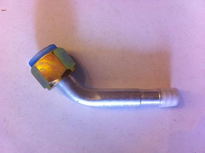 #6 #8 #10 #12 Straight Female O-Ring 7/8-14UNF Aluminium joint with iron cap auto air conditioning hose fitting