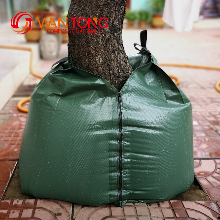 15 Gallon PVC Mesh Slow Release Drip Irrigation Tree Watering Bag for Optimal Watering
