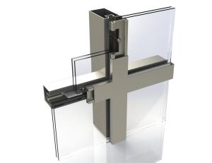 China High Strength Steel Curtain Wall Thermal Insulation Fire Rated Curtain Wall System wholesale