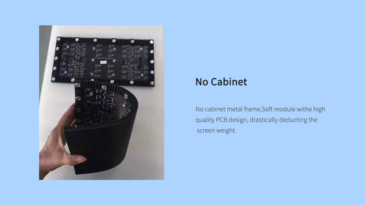 Flexible Programmable LED Display Module , Curved LED Screen Wall P2.5