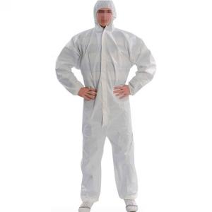 China White Hooded Disposable Surgical Gown Hospital Prevent Dust And Dirt wholesale
