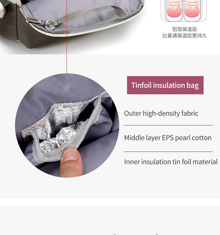 ISO9001 Softback Multifunction Travel Diaper Bag Backpack Water Resistant