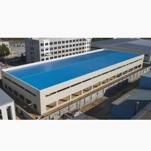 Prefabricated H Section Steel Frame Structural Warehouse with Overhead Crane