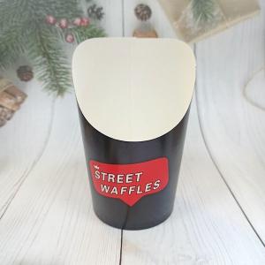 China Disposable Paper French Fries Box Printed Chips Scoop Cups 24oz wholesale