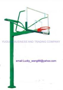 China Buried square tube basketball stand -outdoor training type YGBS-006XY wholesale