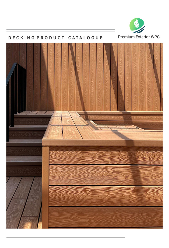 Balcony WPC 3D Board Hollow Profile Wood Plastic Composite Decking Manufacturer
