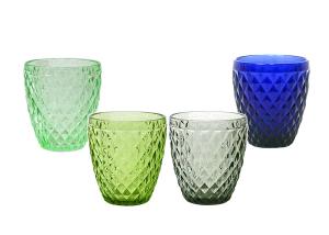 China 10 OZ Crystal Solid Colored Vintage lowballl Glasses , 295ml Colored Tumblerl Glasses wholesale
