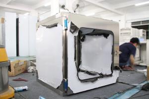 China Lab Static Cleanroom Pass Box Sus201 220V 110V 50HZ Powder Coating Steel wholesale