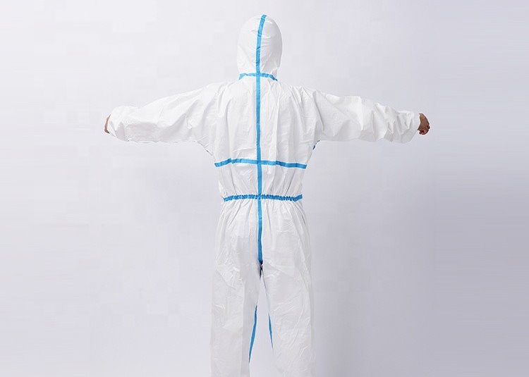 White Full Body 3xl 65gsm Disposable Surgical Gown Prevent Liquid Penetration