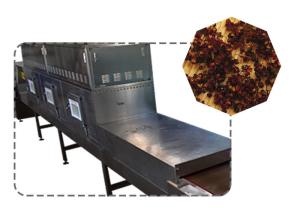 China Circulatory System Microwave Drying Equipment , Chili Powder Processing Machine wholesale