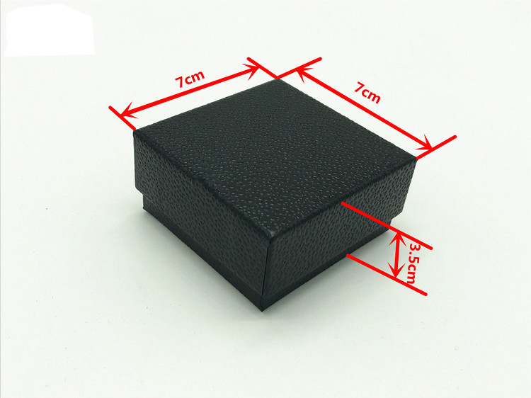 Personalized Black Packaging Box For Jewelry Earring Necklace Bracelet