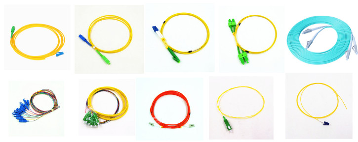 5m 3.0mm SM Fiber Patch Cord , LC FC Fiber Patch Cord For Local Area Networks
