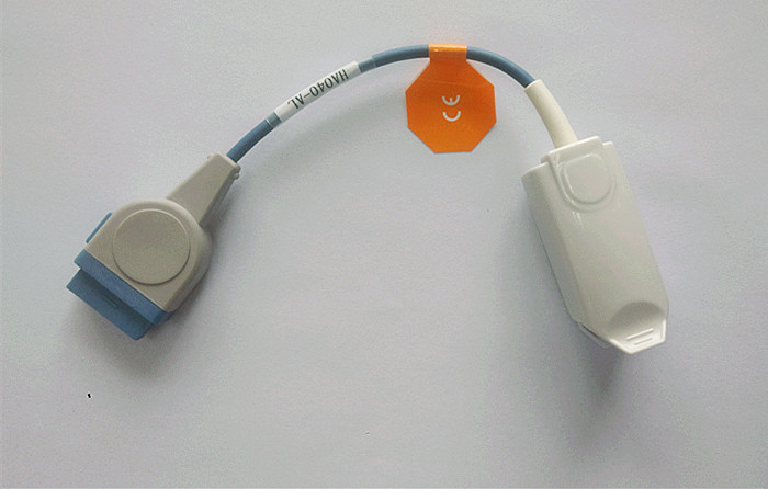 ISO13485 Medical 11 Pin Reusable Spo2 Sensors Plastic Grey Or Blue Wire