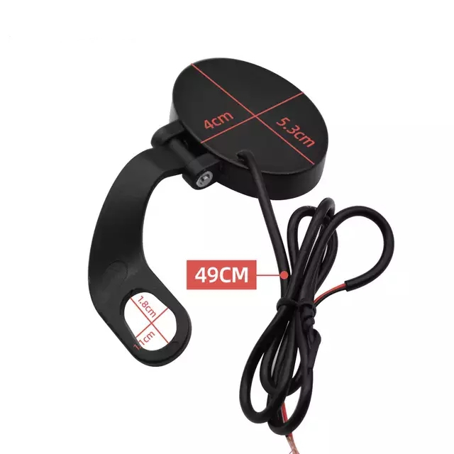 ODM Waterproof Motorcycle Voltmeter , 5.3*4*1cm 12v Digital Voltmeter