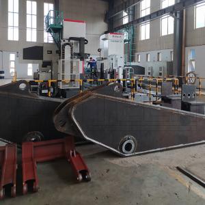 China Telescopic Excavator Long Reach Boom For Hydropower Station Tail Water Dredging wholesale