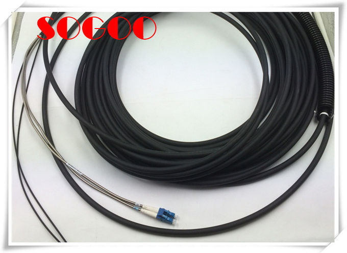 5M DLC-DLC Armored Fiber Optic Patch Cord Multimode Outdoor FTTA RRU BBU Base Station