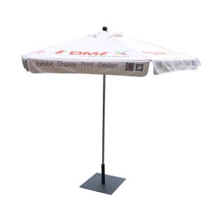 China Logo Printed Advertising Beach Umbrellas Aluminum Stainless Steel Pole wholesale