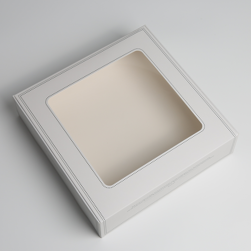 Printing Handling Grey Board and Corrugated Board Mailing Box with PET Window