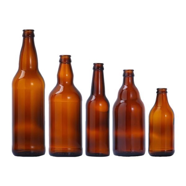 Custom Glass Beer Bottles For Breweries With Caps Bulk Orders Leak-Proof & Durable Design&OEM Logos
