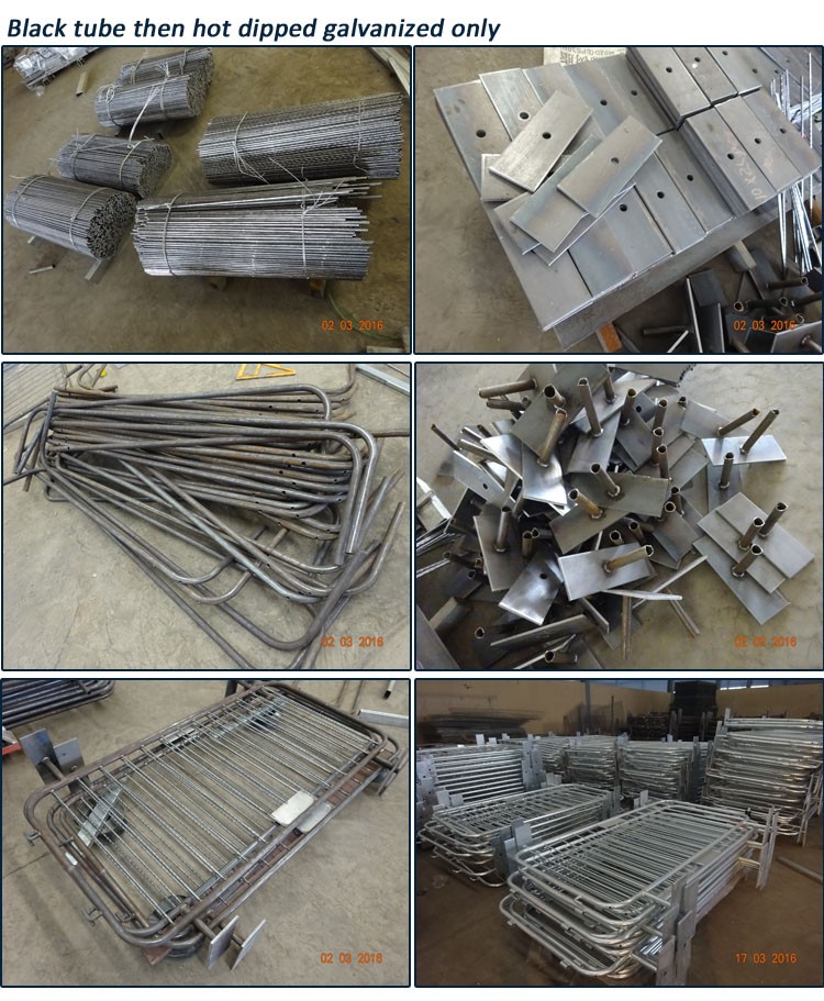 high quality galvanized powder painted concert crowd control barrier RAL 3020 color