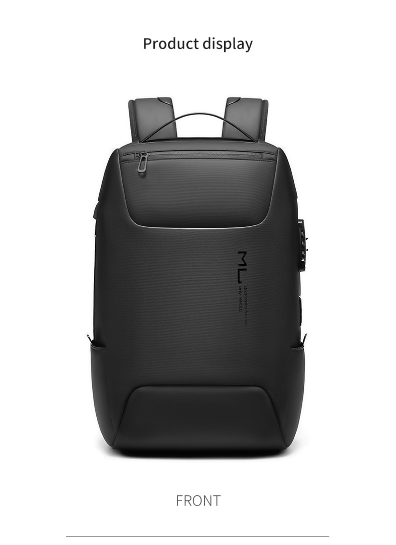 Usb Charging Waterproof Business Backpack 20-39Liter Dirt Resistant