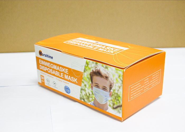 Skin Friendly Disposable Non Woven Face Mask Blue Anti Fog Face Mask