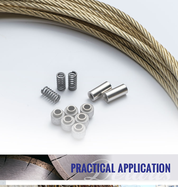 Customized Color Diamond Wire Saw Rope for Wet Cutting Concrete Cutting Tools