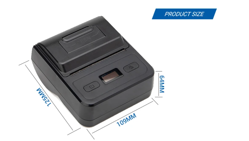 Type-C Interface Handheld Thermal Printer for POS Machine in Logistics or Restaurant
