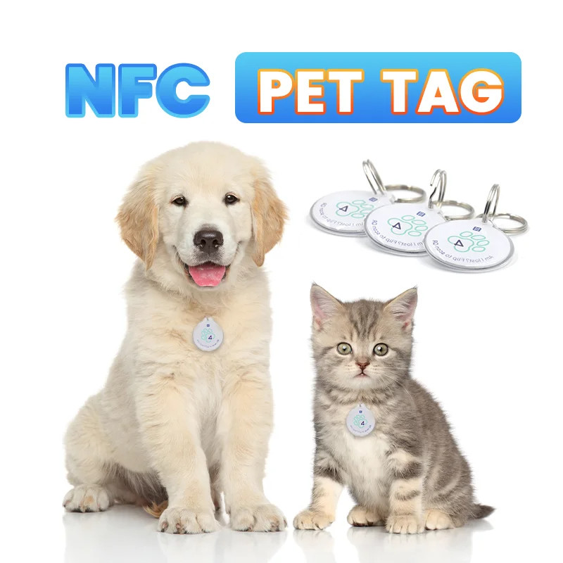 Personalized Editable Tag Upgraded Custom NFC Blank Pet Tracking Epoxy NFC Tags