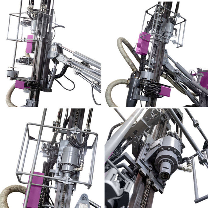 Travelling Speed 1.5-3 km/h Hydraulic DTH Drilling Rig for Blasting Hole Drilling