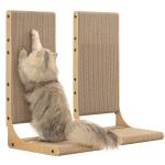 2-Pack Cat Scratching Board, 25.6'' Tall Cardboard L Shape Vertical Cat