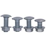 Highway Guardrail Round Head Hot Dip Galvanized Bolt for Roadway Safety