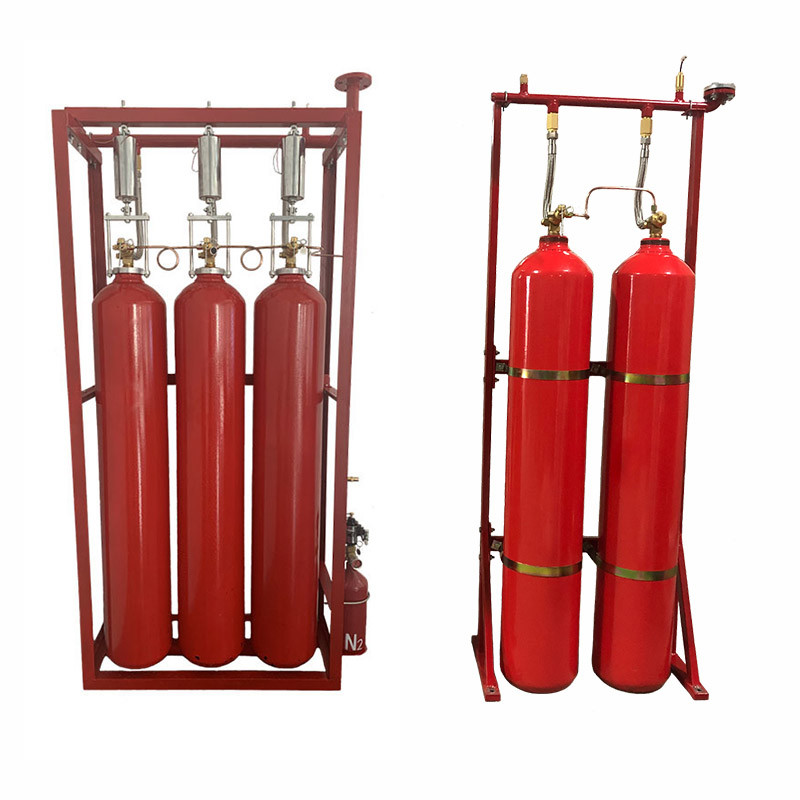 High Safety CO2 Fire Suppression System With Mechanical Emergency Manual Starting Mode
