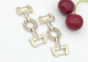 China 62*20MM Zinc Alloy And Rhinestone Shoe Accessories Buckle Replacement wholesale